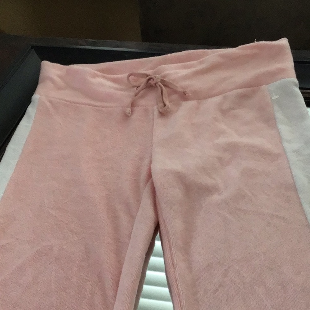 Wildfox terry cloth striped track pants size s